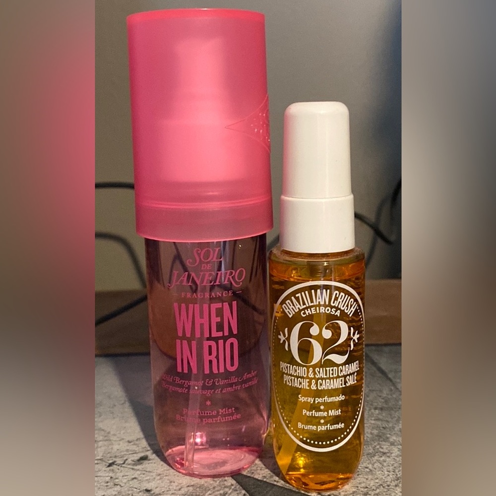 Sol De Janeiro Full Size When in Rio (discontinued) and 62 mini mist
